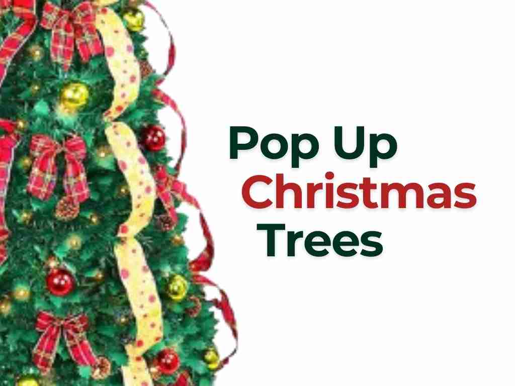 6 Foot Pop Up Christmas Tree with Lights for Sale with Storage Bag Included